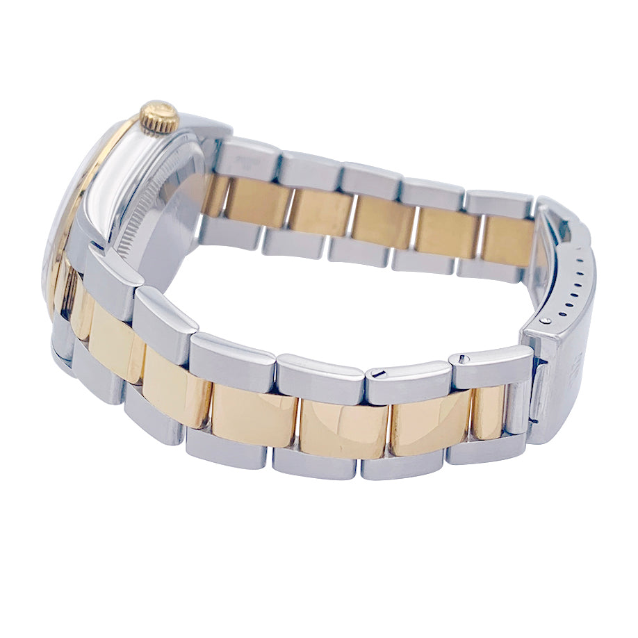 Rolex "Oyster Perpetual" watch in yellow gold and steel.