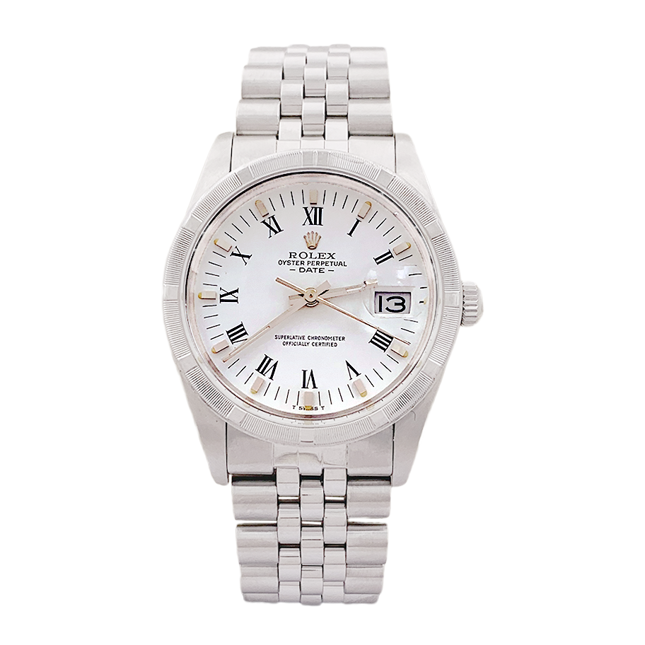 Montre Rolex "Oyster Perpetual Date" acier.