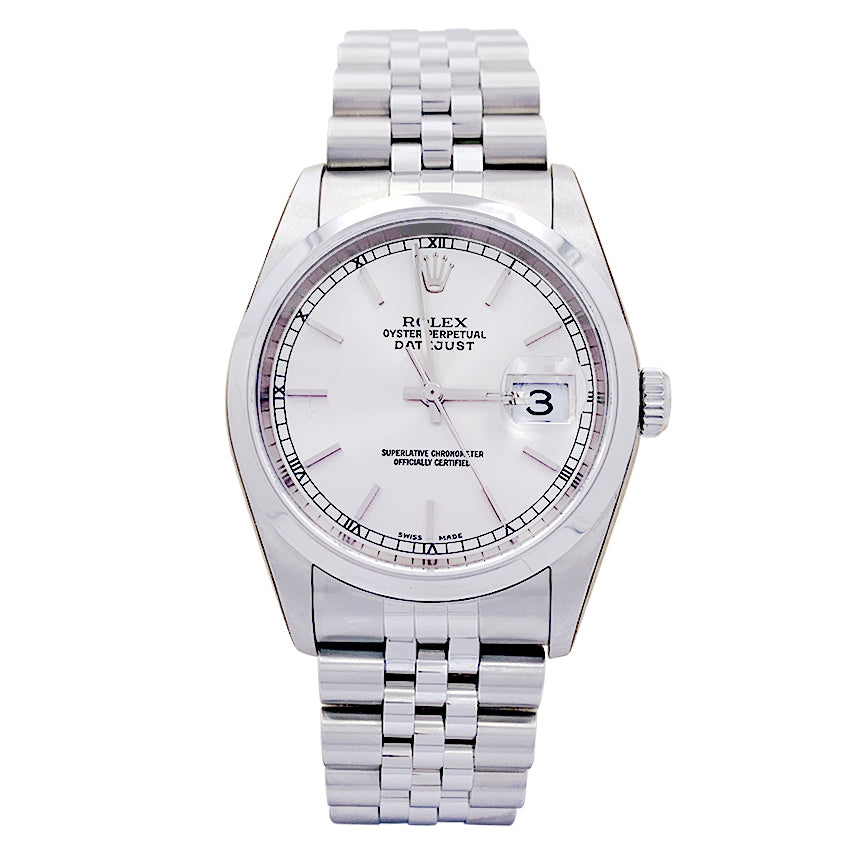 Montre Rolex, "Oyster Perpetual Datejust", acier.