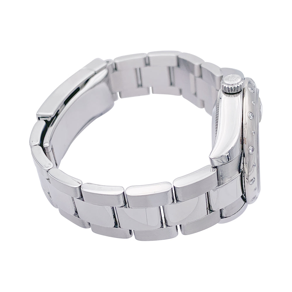 Rolex watch, "Oyster Perpetual Datejust", steel, diamonds.