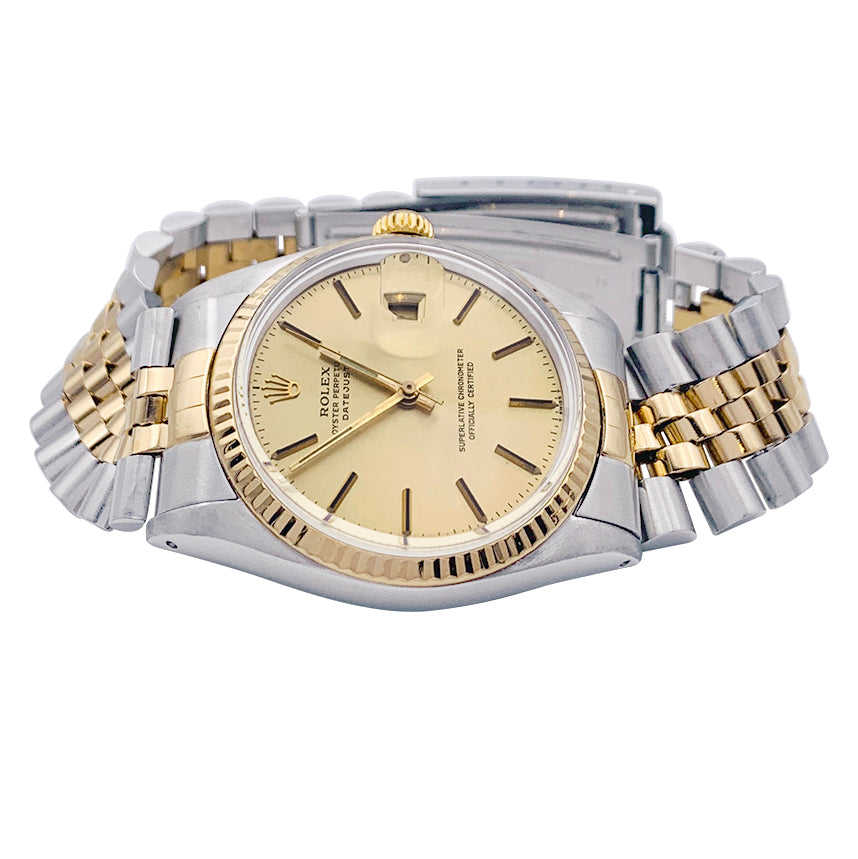 Rolex watch, "Oyster Perpetual Datejust", yellow gold and steel.