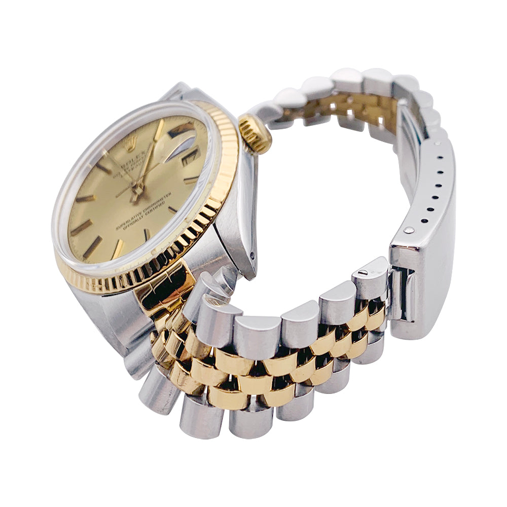 Rolex watch, "Oyster Perpetual Datejust", yellow gold and steel.