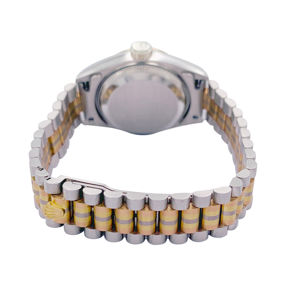 Rolex watch, "Oyster Perpetual Datejust Tridor", three golds.