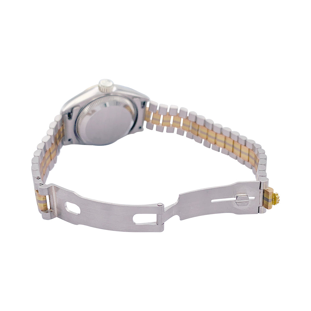 Rolex watch, "Oyster Perpetual Datejust Tridor", three golds.