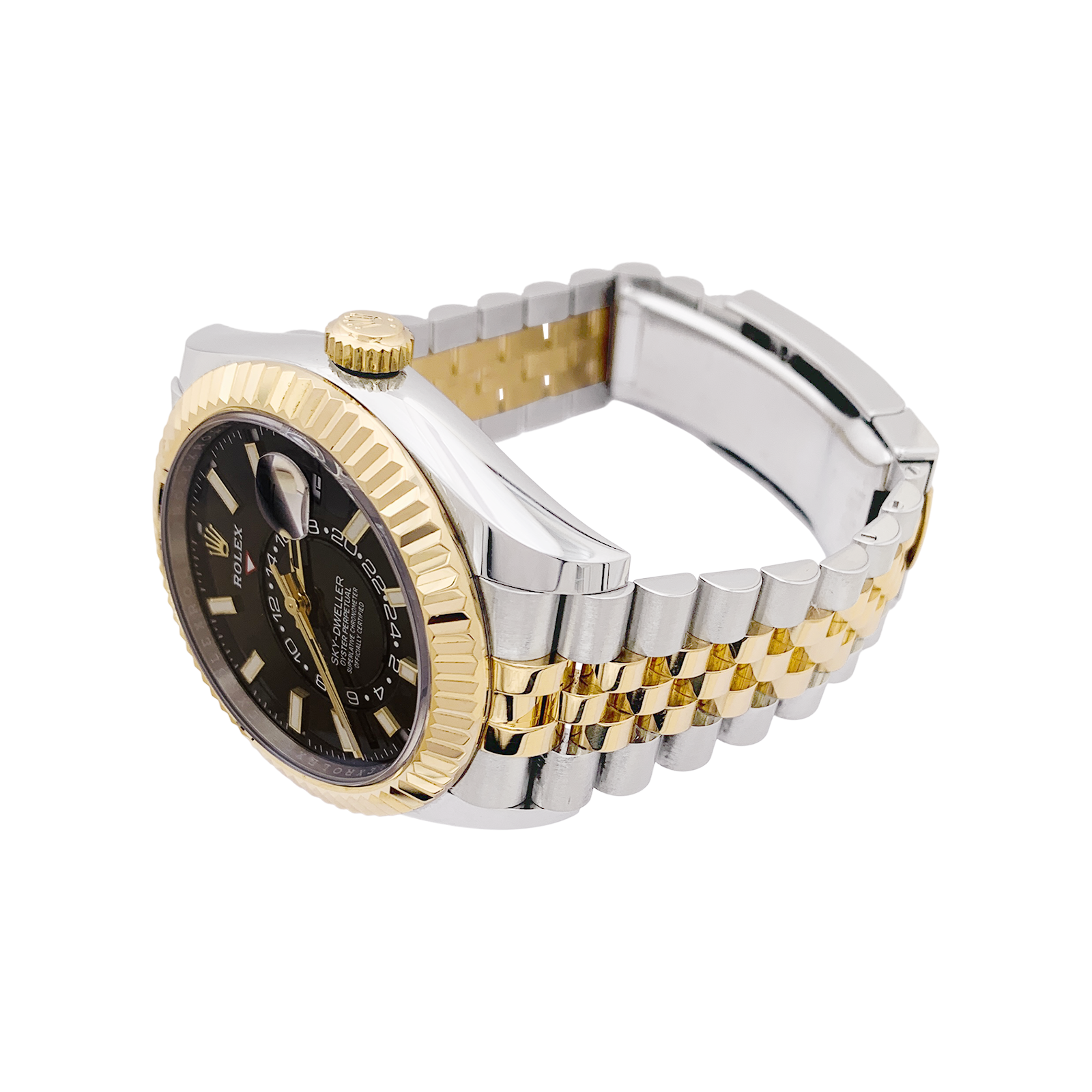 Rolex "Sky Dweller" watch, steel, yellow gold.