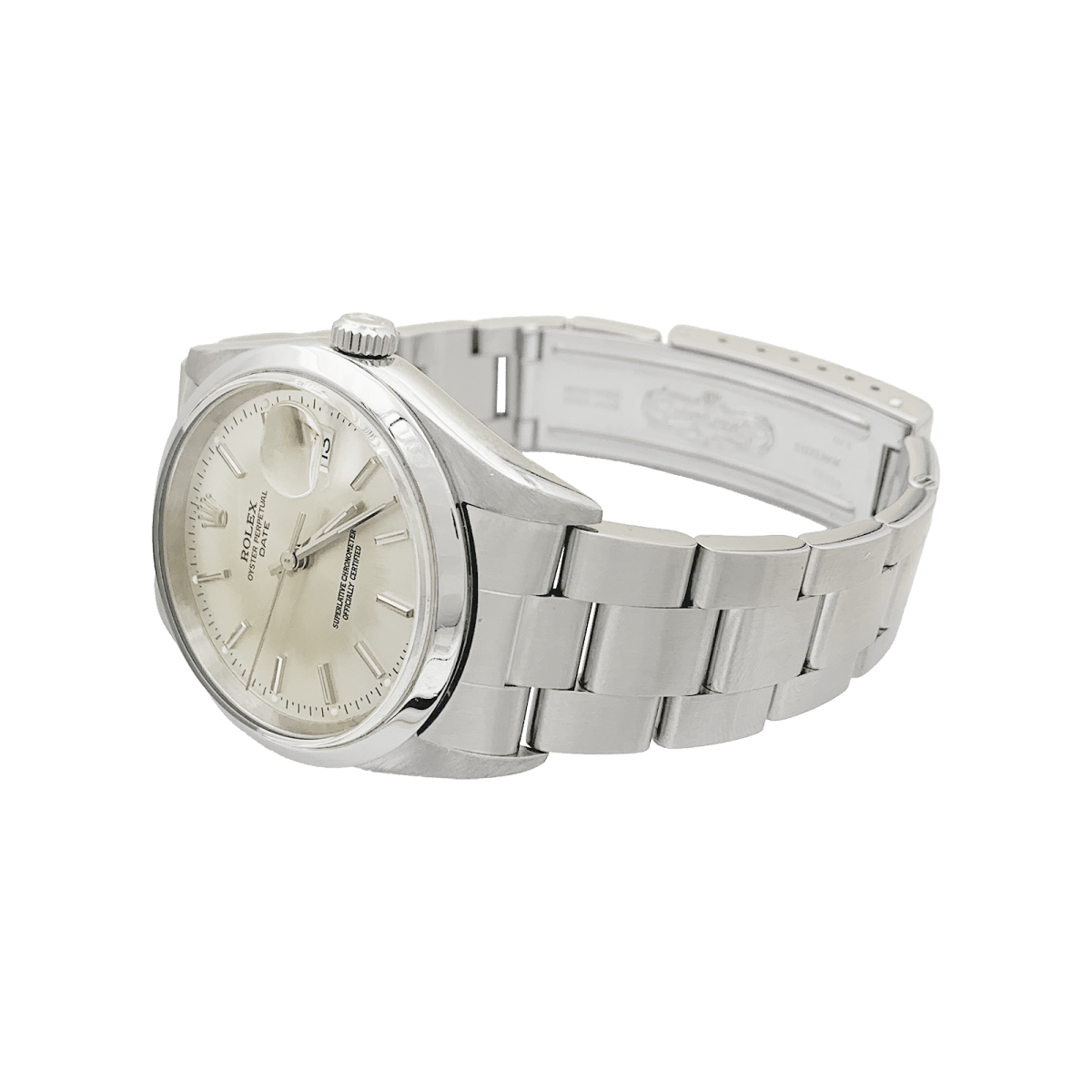 Montre Rolex, "Oyster Perpetual Date", acier. - Maison Eloe