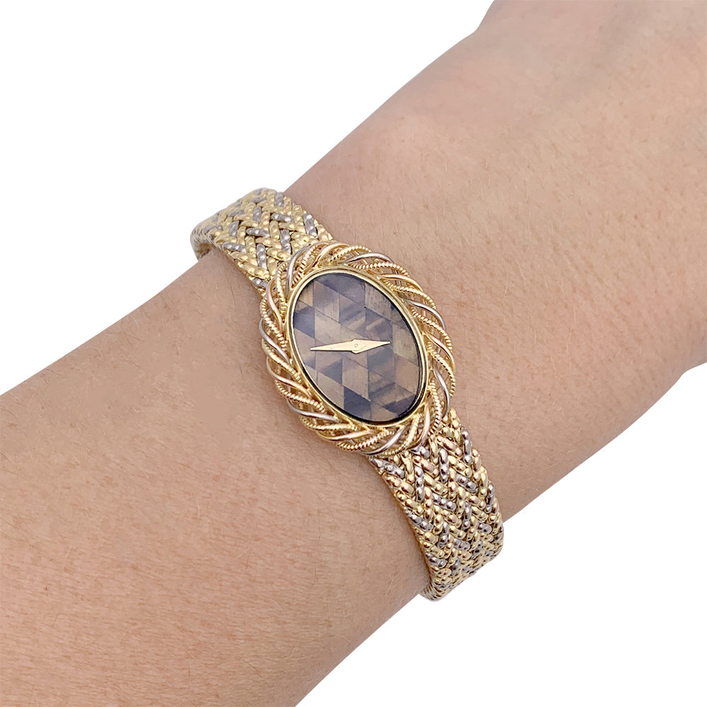 Vacheron Constantin watch, three golds and tiger's eye