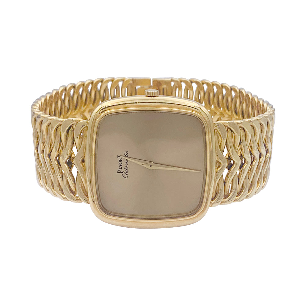 Montre vintage Piaget en or jaune.