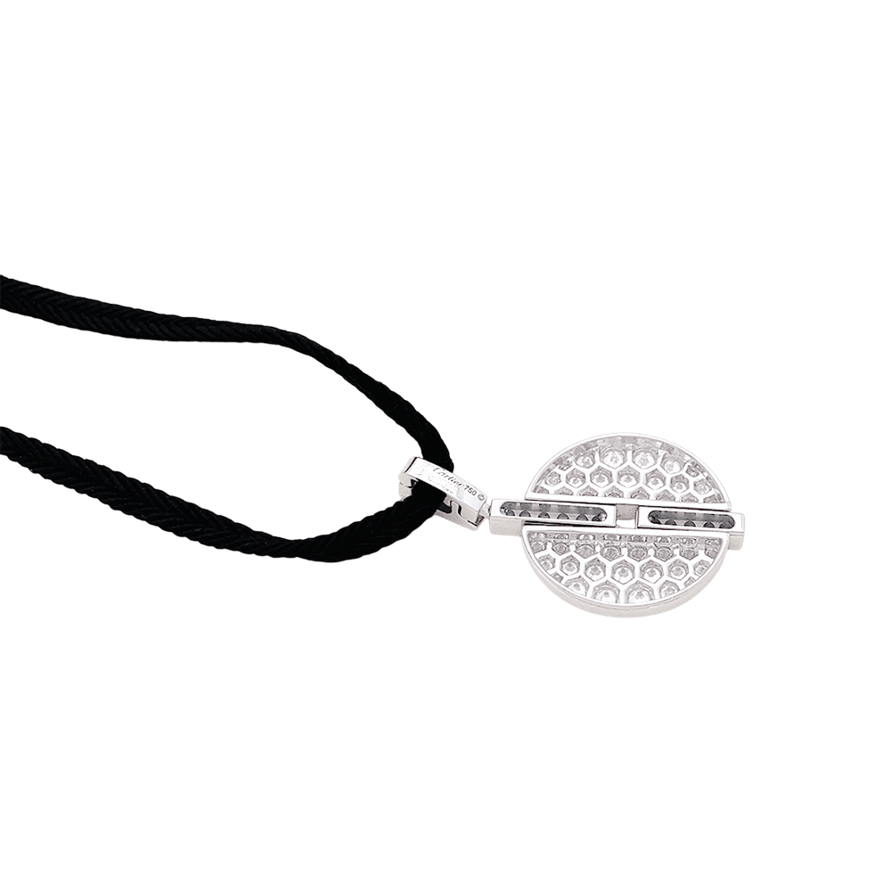 Pendentif Cartier, "Himalia", or blanc, diamants. - Maison Eloe