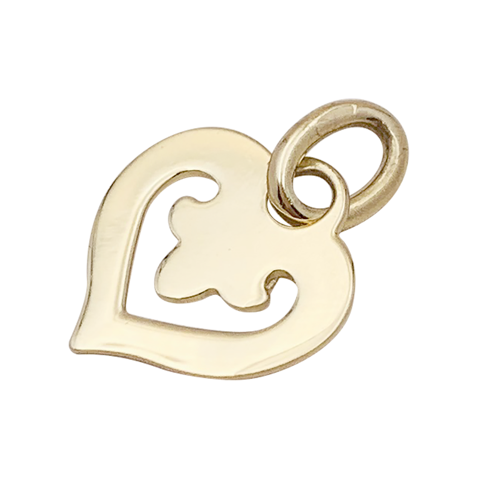 Pendentif O.J.Perrin, "Coeur Légendes", or jaune.