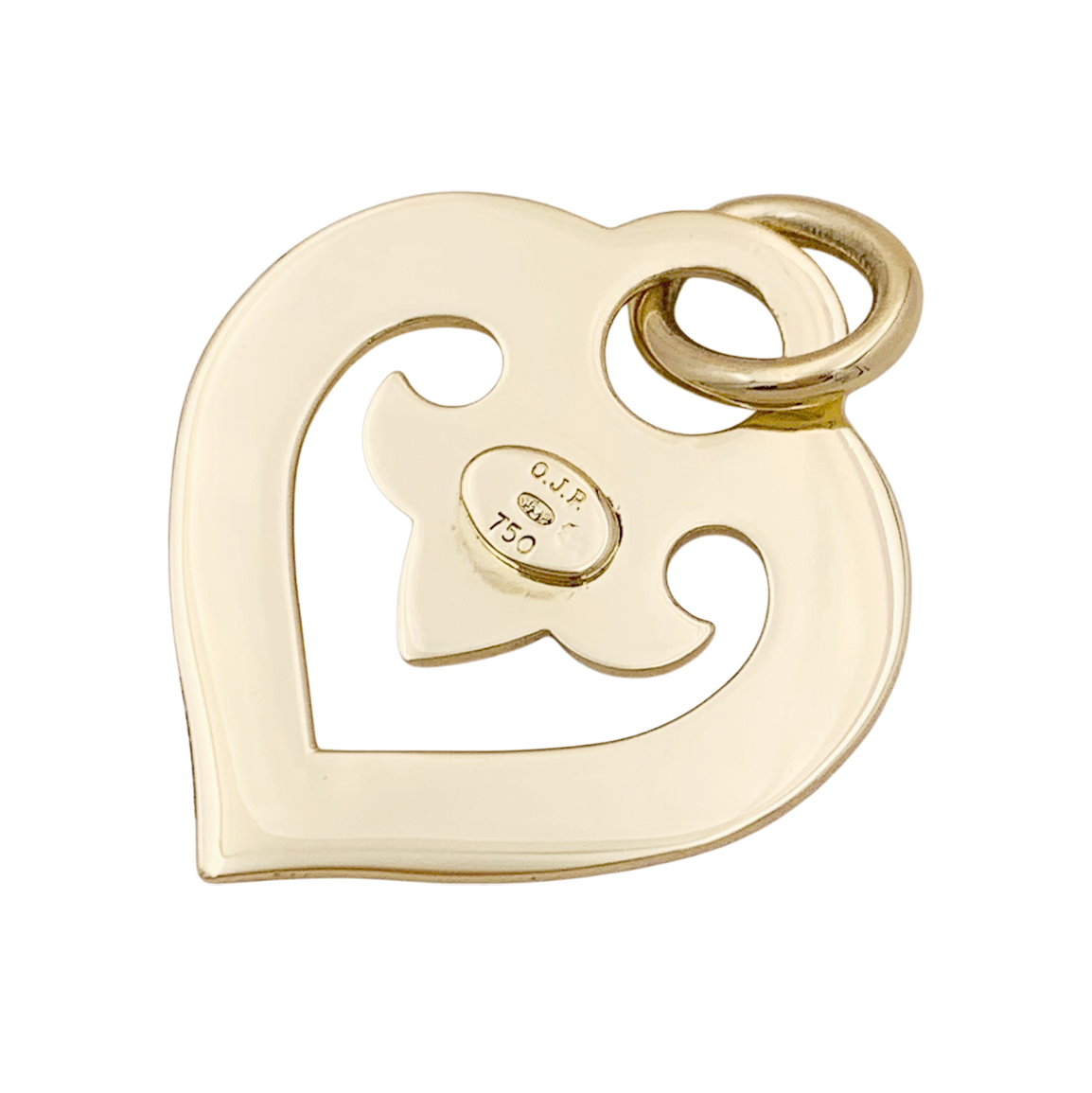 OJPerrin pendant, "Legends Heart", yellow gold.