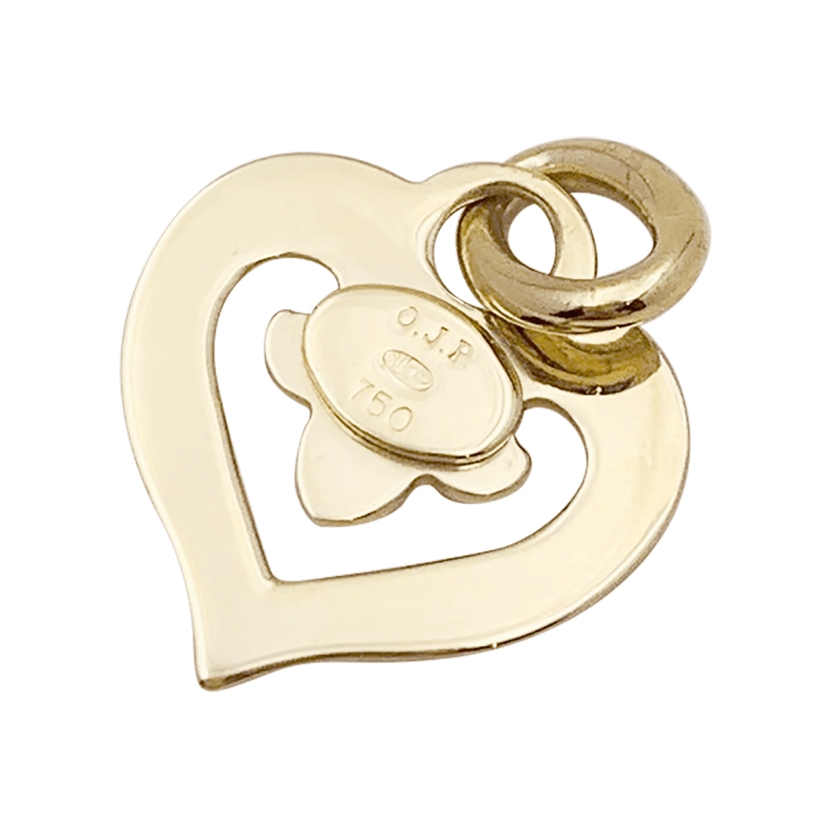 Pendentif O.J.Perrin, "Coeur Légendes", or jaune. - Maison Eloe