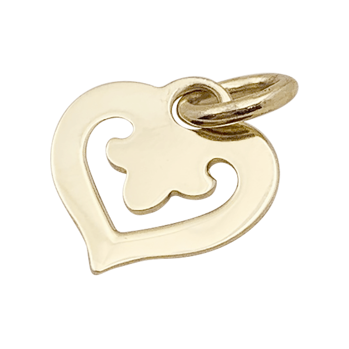 Pendentif O.J.Perrin, "Coeur Légendes", or jaune. - Maison Eloe