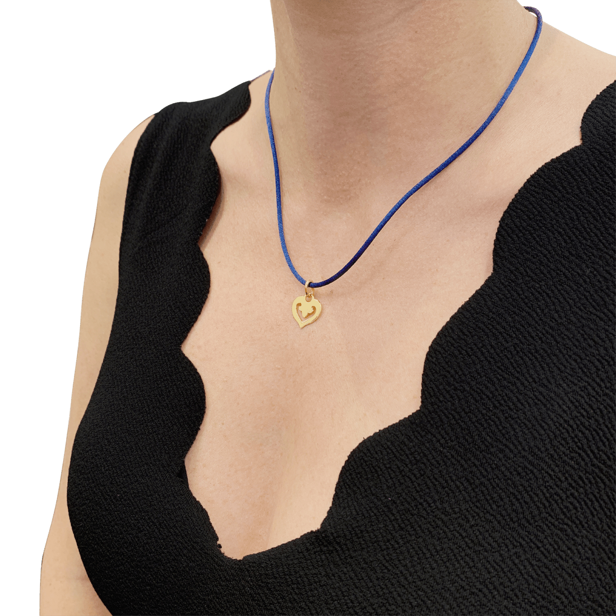 Pendentif O.J.Perrin, "Coeur Légendes", or jaune. - Maison Eloe