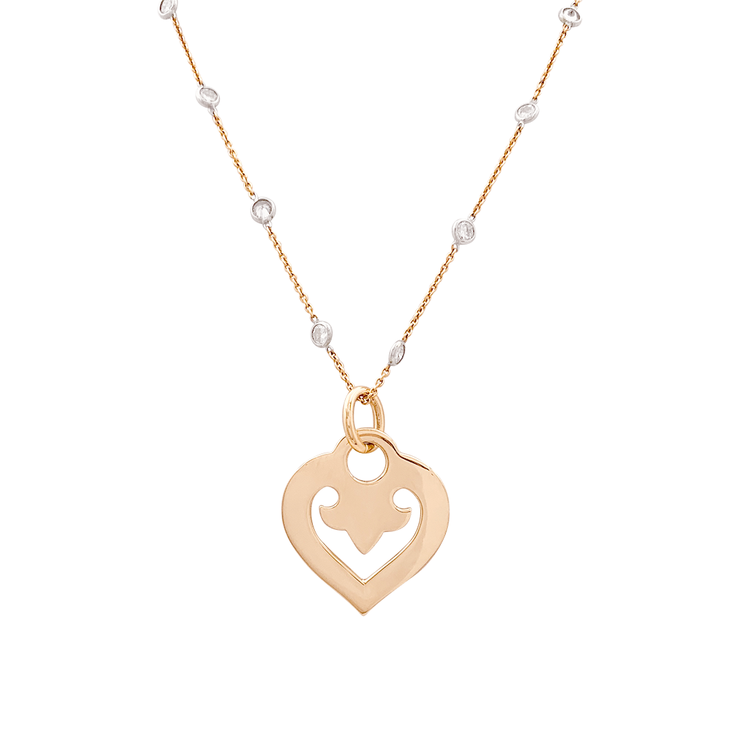 OJPerrin pendant, "Legends Heart", yellow gold.