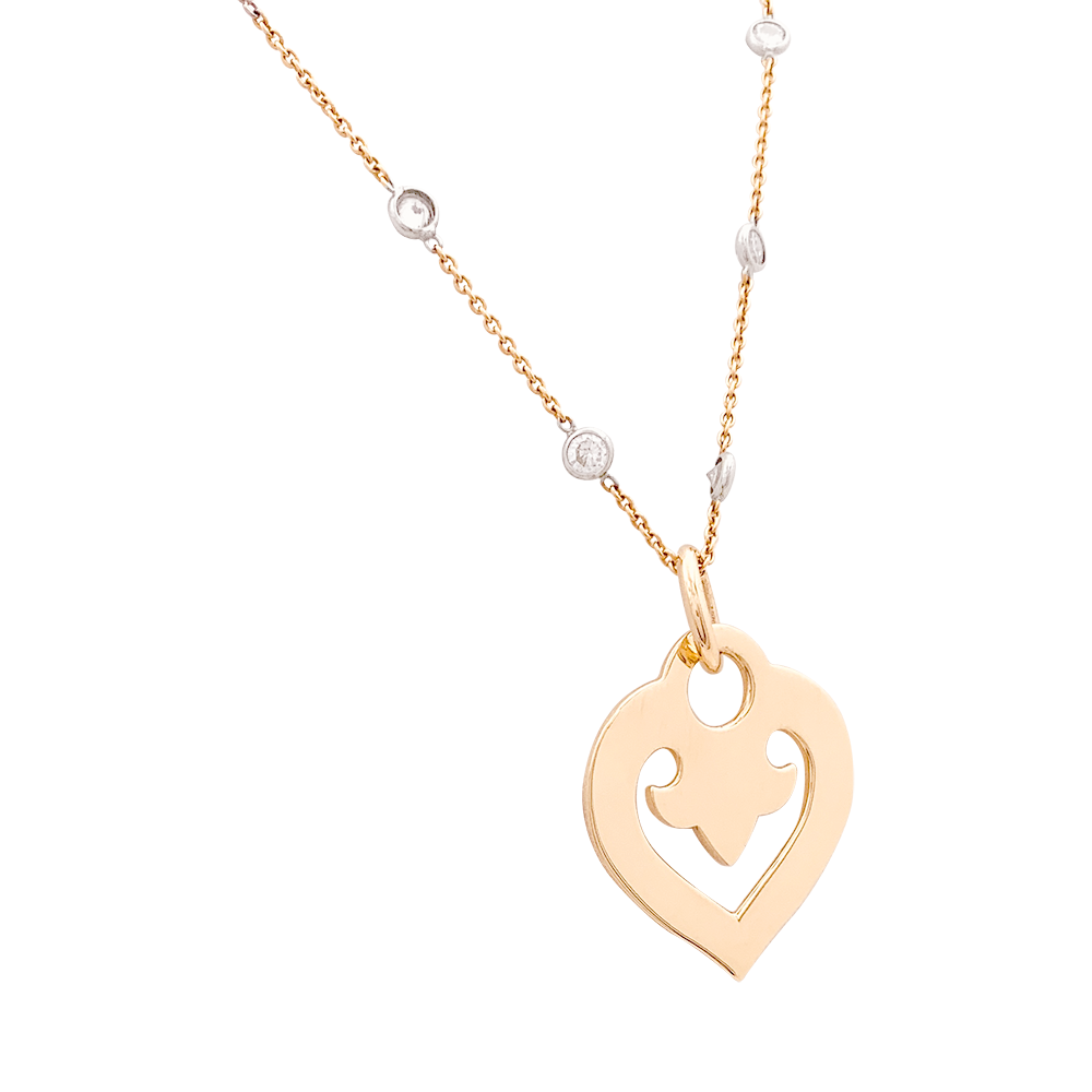 OJPerrin pendant, "Legends Heart", yellow gold.