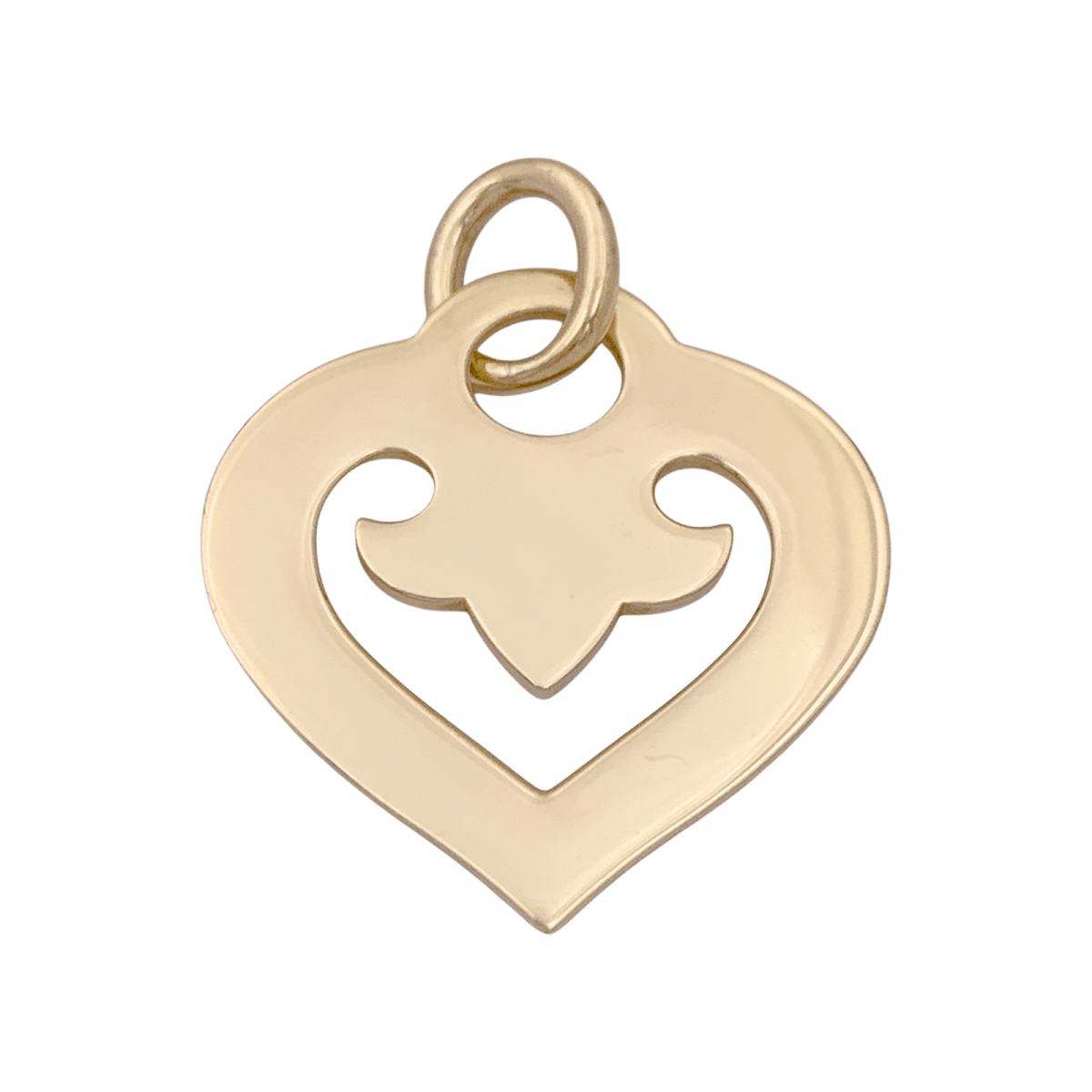 Pendentif O.J.Perrin, "Coeur Légendes", or jaune. - Maison Eloe