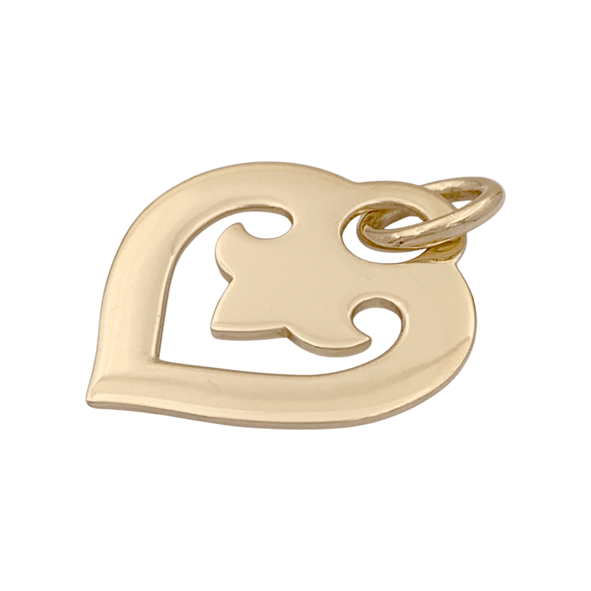 Pendentif O.J.Perrin, "Coeur Légendes", or jaune. - Maison Eloe
