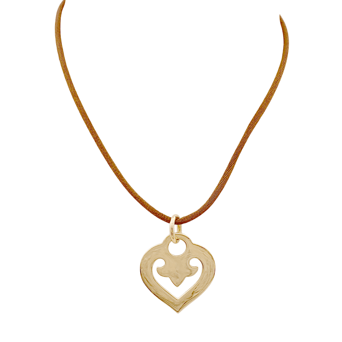 Pendentif O.J.Perrin, "Coeur Légendes", or jaune. - Maison Eloe