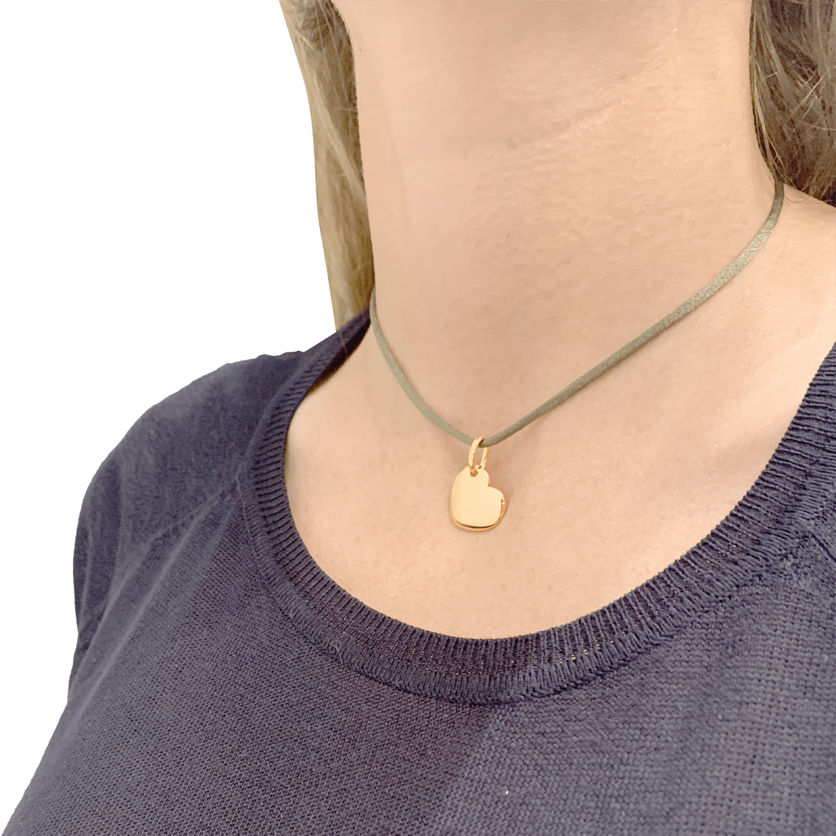 Pendentif Pomellato, "Coeur", en or rose et jaune. - Maison Eloe