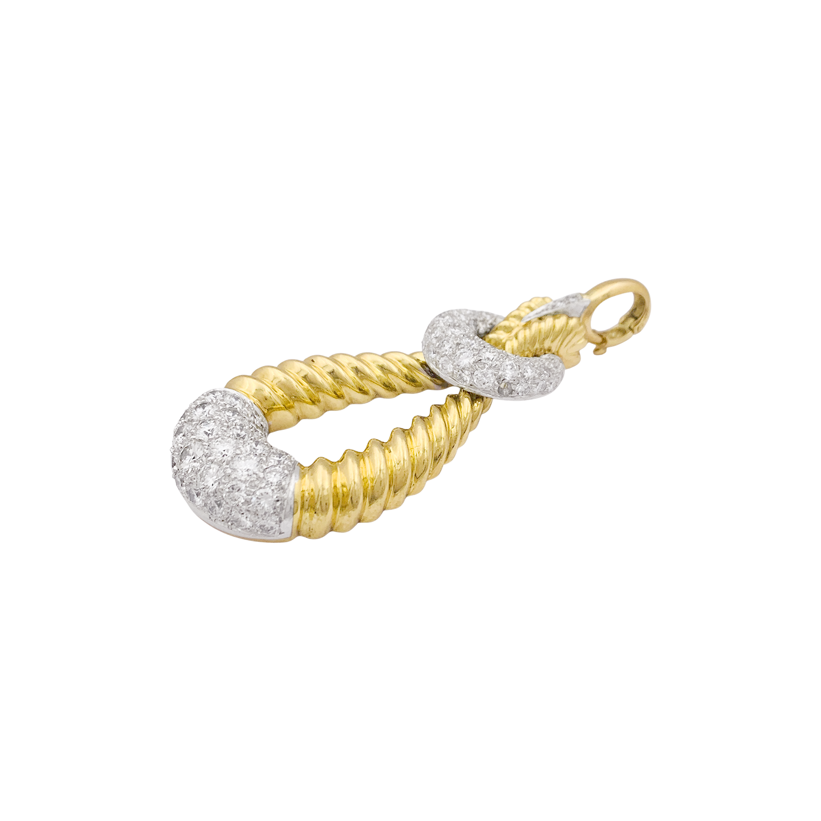 Vintage Kutchinsky pendant in gold and diamonds.