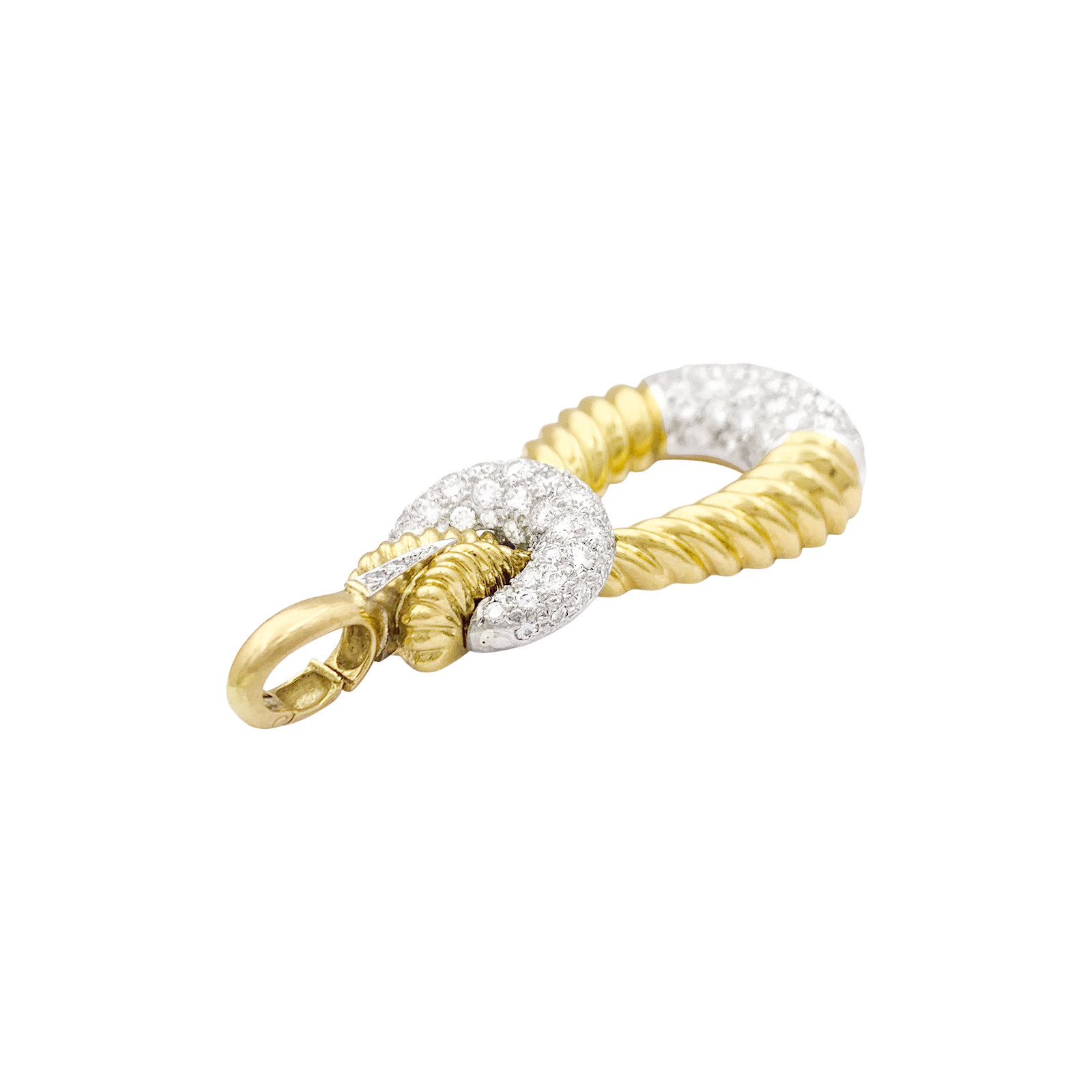 Vintage Kutchinsky pendant in gold and diamonds.