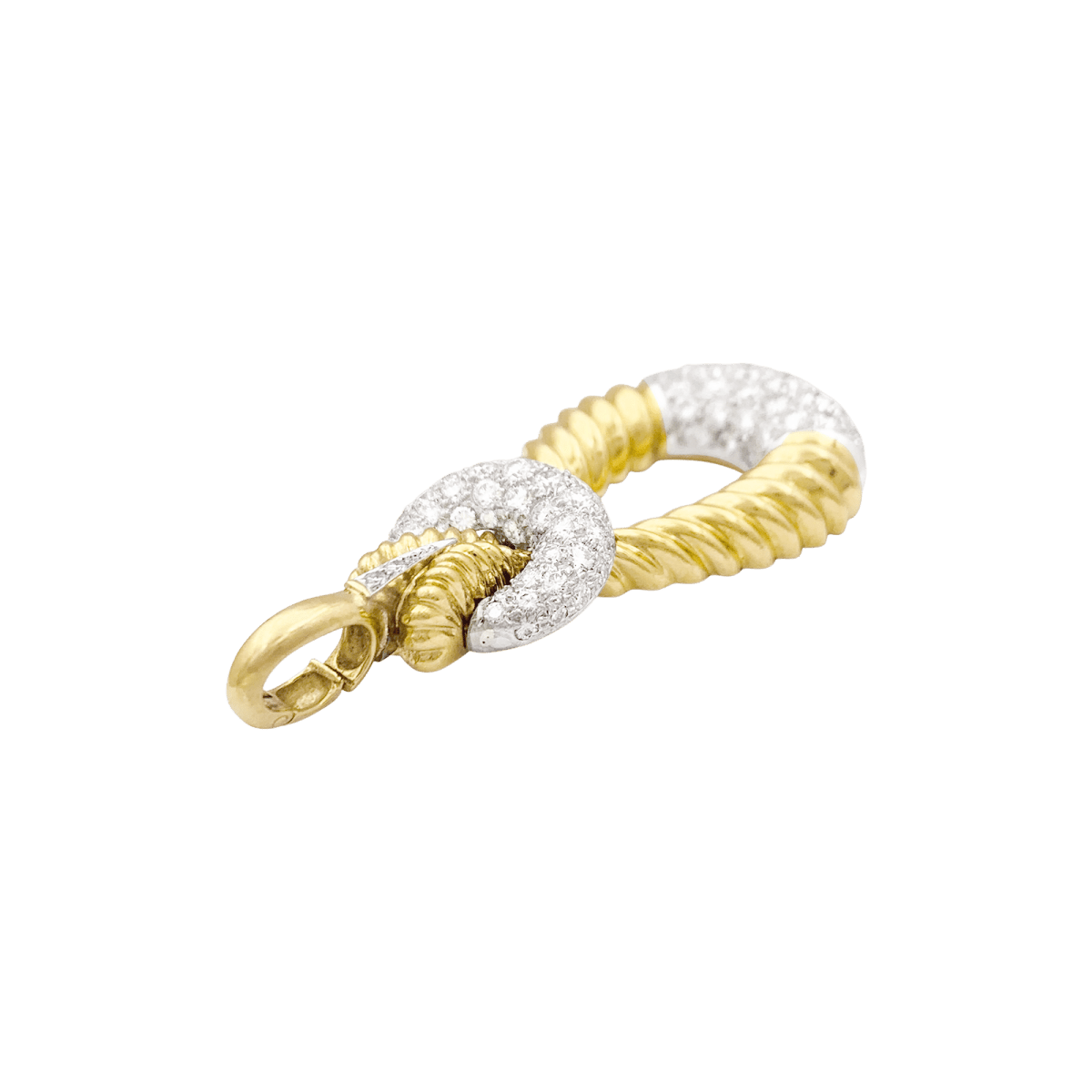 Pendentif vintage Kutchinsky or, diamants. - Maison Eloe