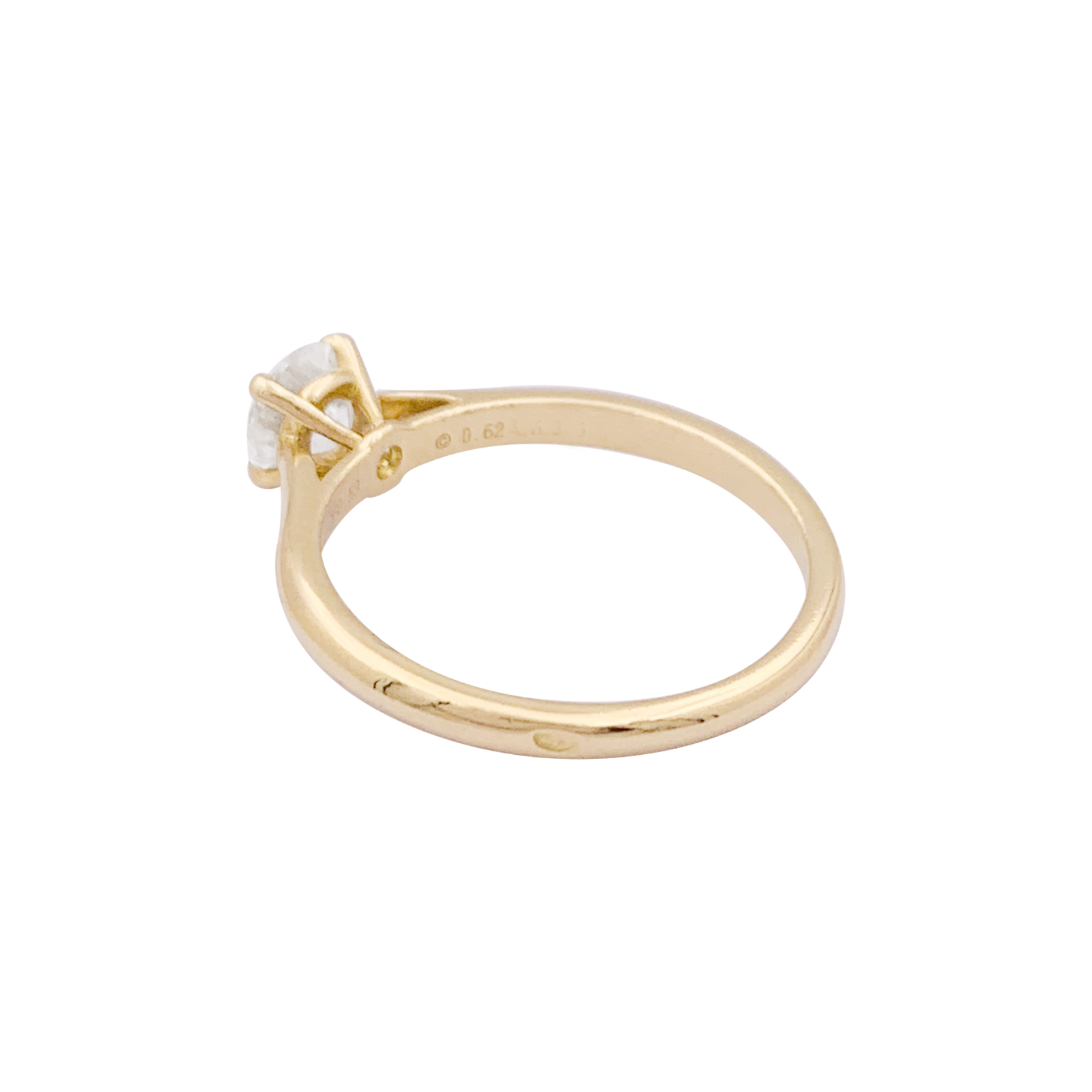 Cartier solitaire, "1895", yellow gold, diamond.