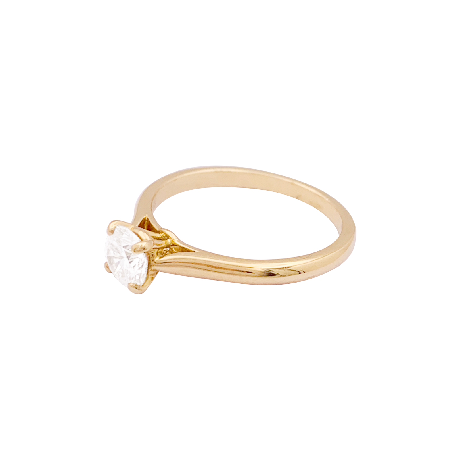 Cartier solitaire, "1895", yellow gold, diamond.