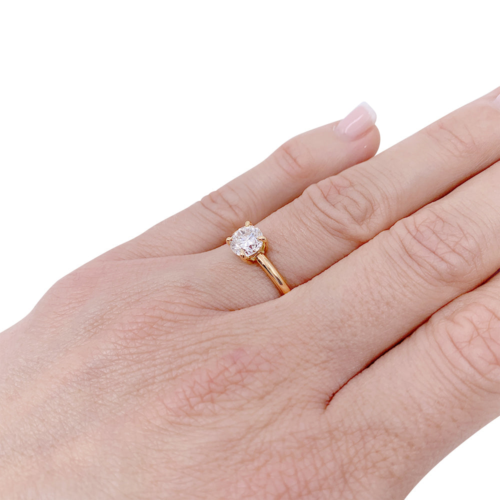 Cartier solitaire, "1895", yellow gold, diamond.