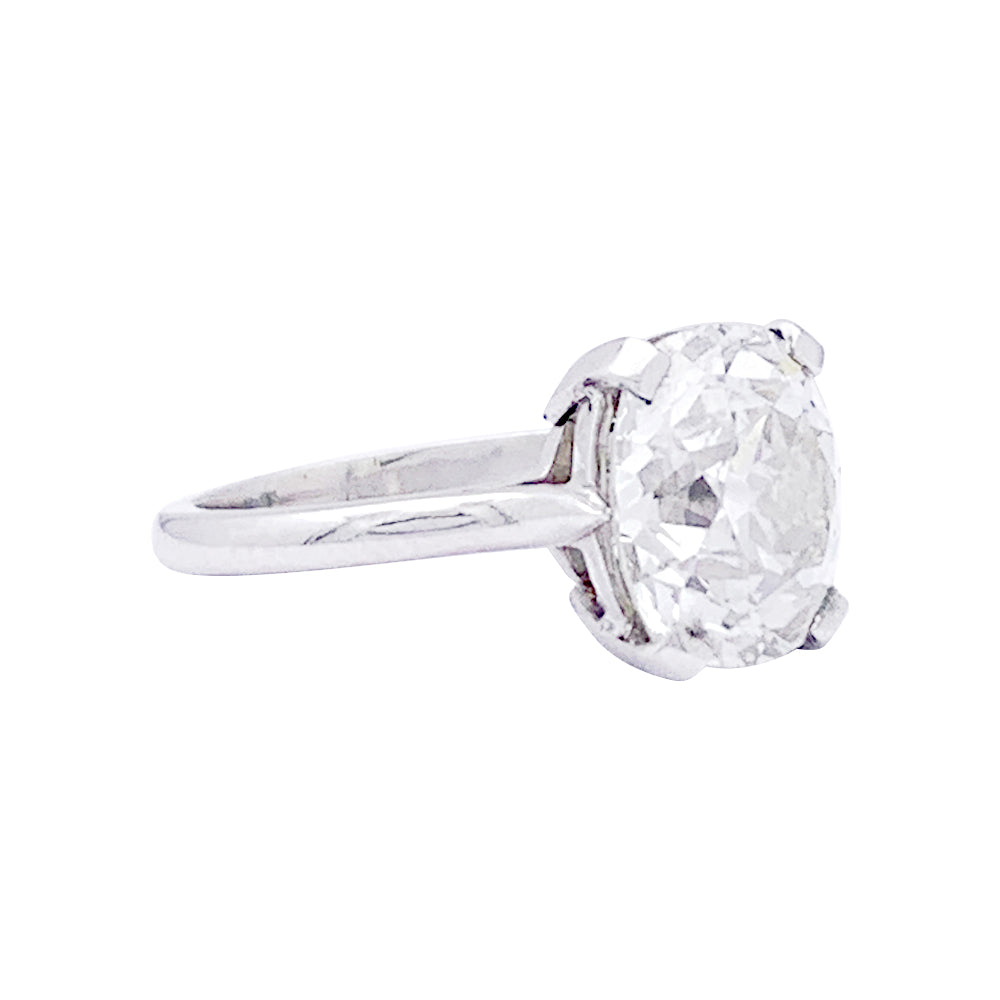 Solitaire Chaumet platine, diamant.