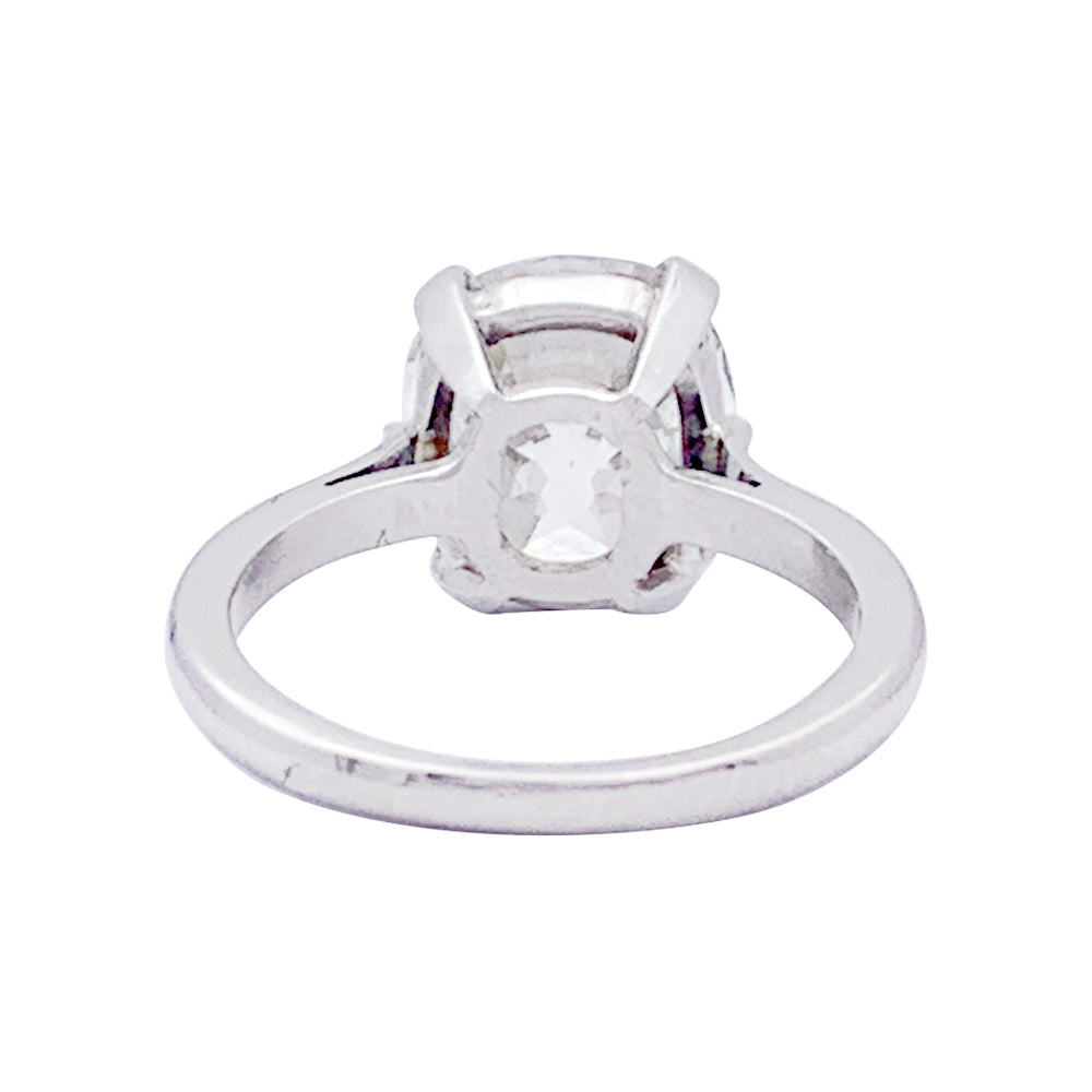Chaumet platinum and diamond solitaire.