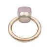 Pomellato ring, "Nudo Classic", two golds and rose quartz.