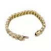 Fred bracelet in yellow gold and diamonds.