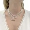 Hermès "Farandole" necklace, silver.