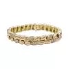 Fred bracelet in yellow gold and diamonds.