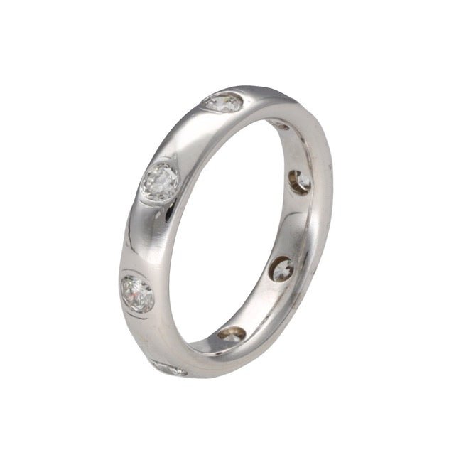 Mauboussin alliance en or gris 18K et diamants - Maison Eloe