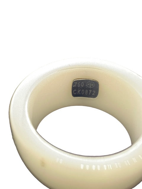 Mauboussin, ceramic ring, diamond "Angel's Diamond" small model