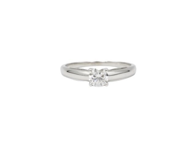 Mauboussin solitaire ring in 18k white gold and 0.40 ct diamond