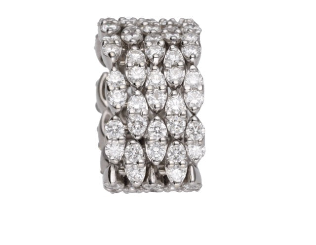 Mauboussin, "I want it" wedding ring, in 18k white gold and diamonds