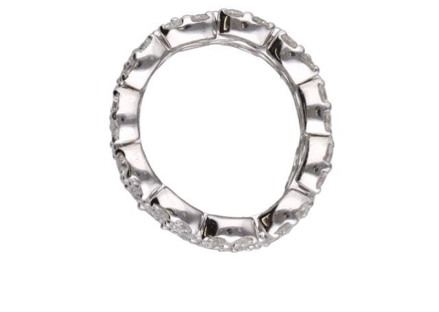 Mauboussin, "I want it" wedding ring, in 18k white gold and diamonds
