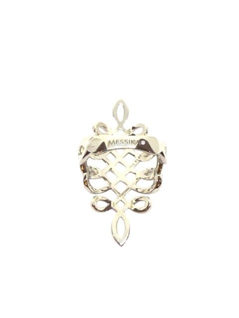 Messika bague Eden moyen modèle or blan et diamants - Maison Eloe