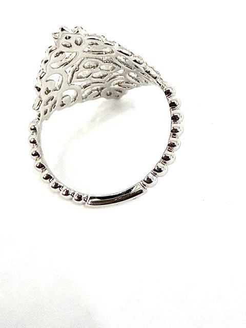 Messika bague "Eden" en or blanc et diamants - Maison Eloe