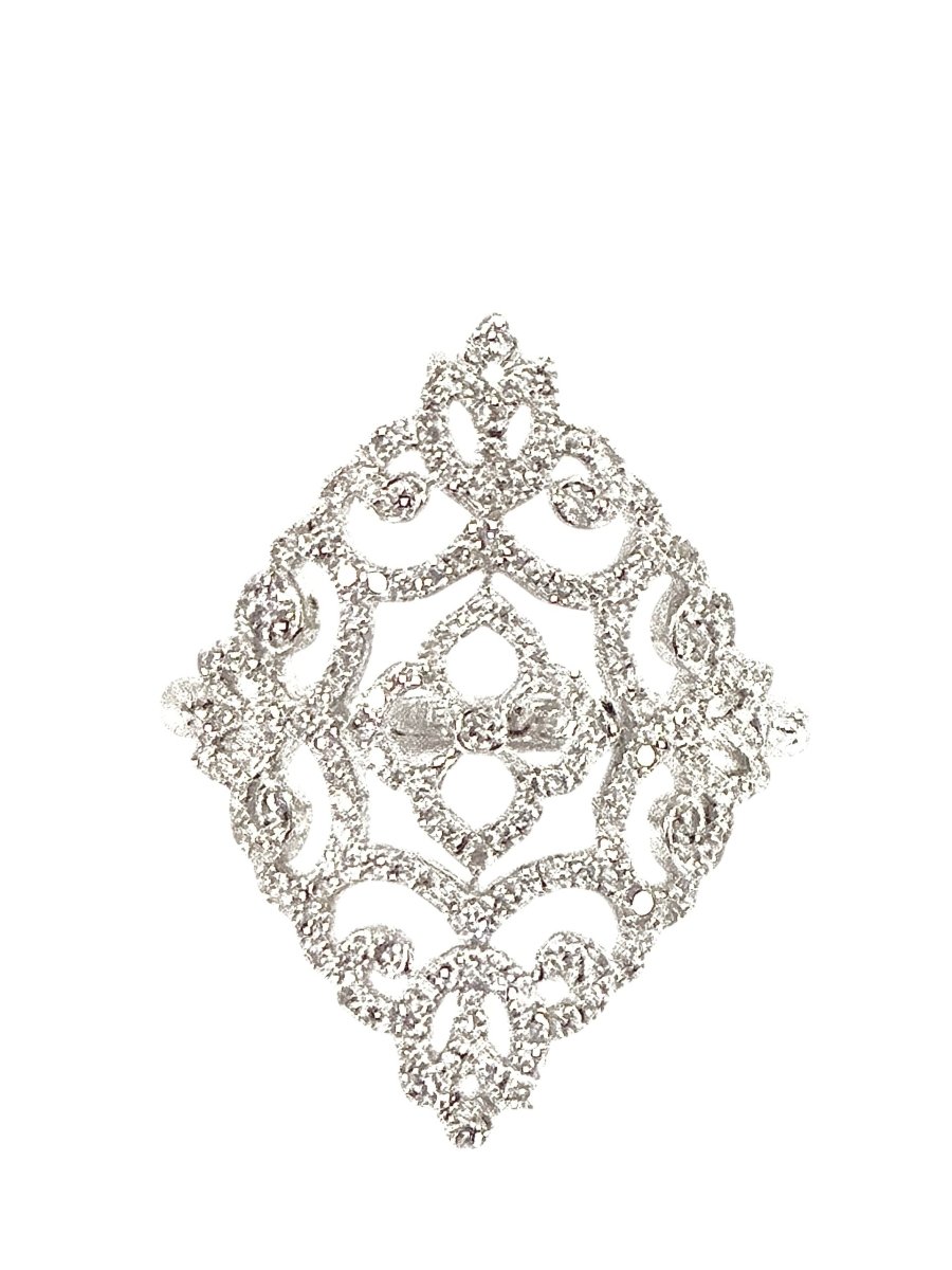 Messika bague "Eden" en or blanc et diamants - Maison Eloe
