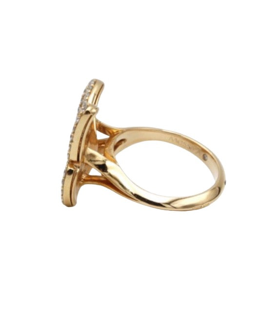Messika, "Butterfly" ring in 18K rose gold and diamonds