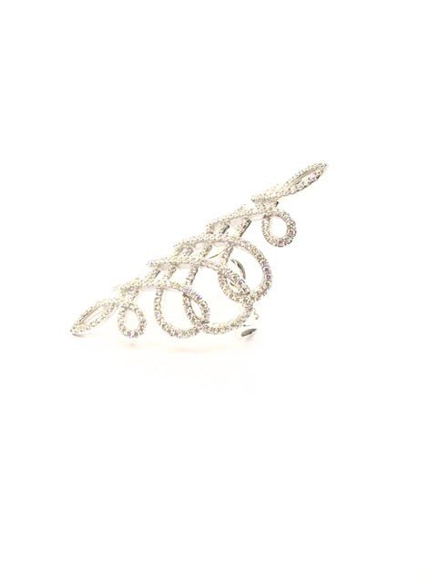 Messika bague "Eden" grand modèle en or blanc et diamants - Maison Eloe