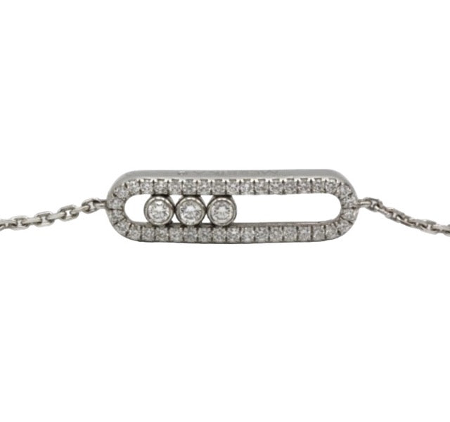 Messika bracelet Baby Move en or blanc et diamants