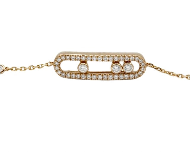Messika, bracelet "Baby Move" en or jaune et diamants