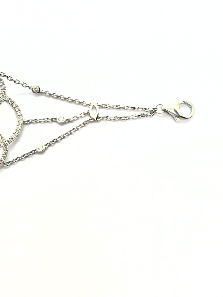 Messika bracelet "Eden" en or blanc et diamants - Maison Eloe