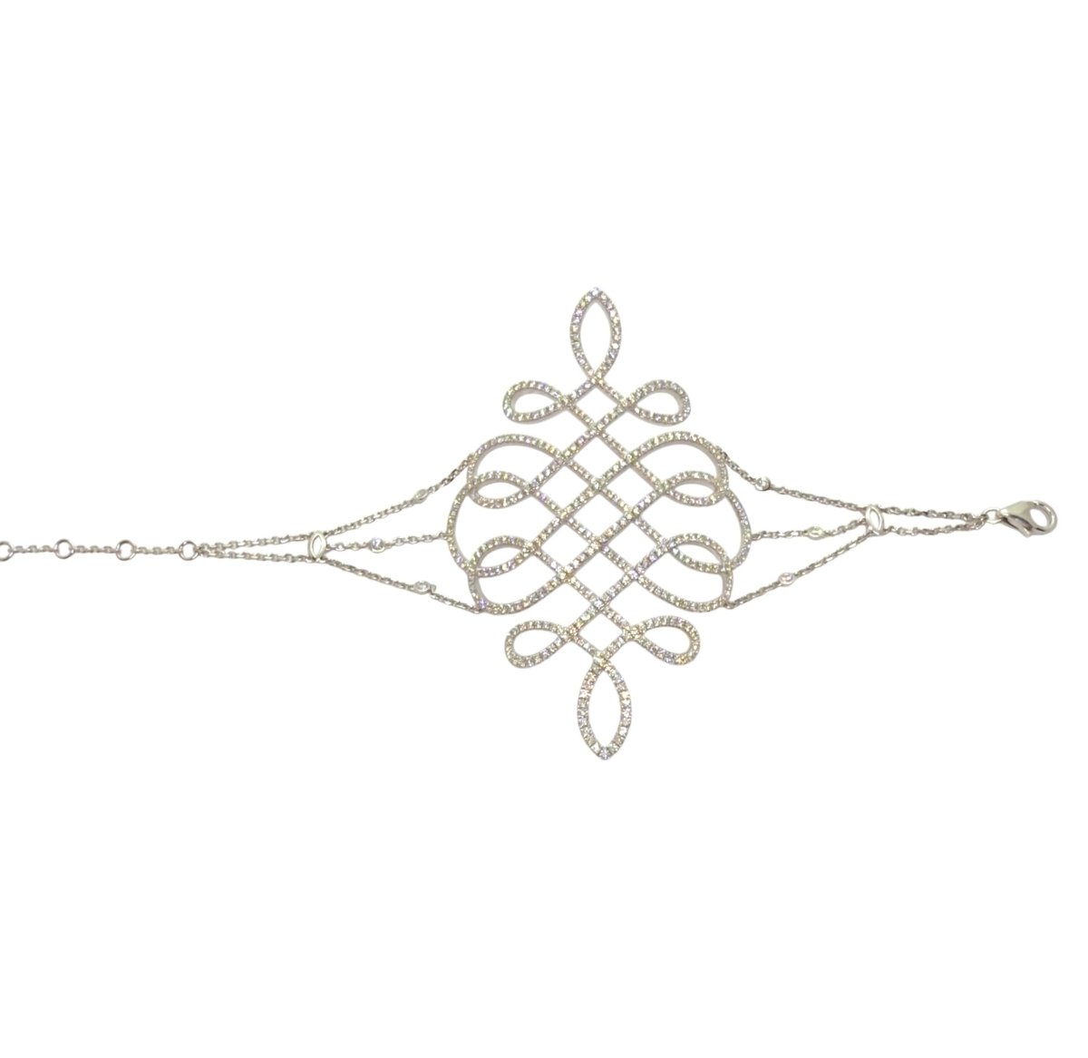 Messika bracelet "Eden" en or blanc et diamants - Maison Eloe